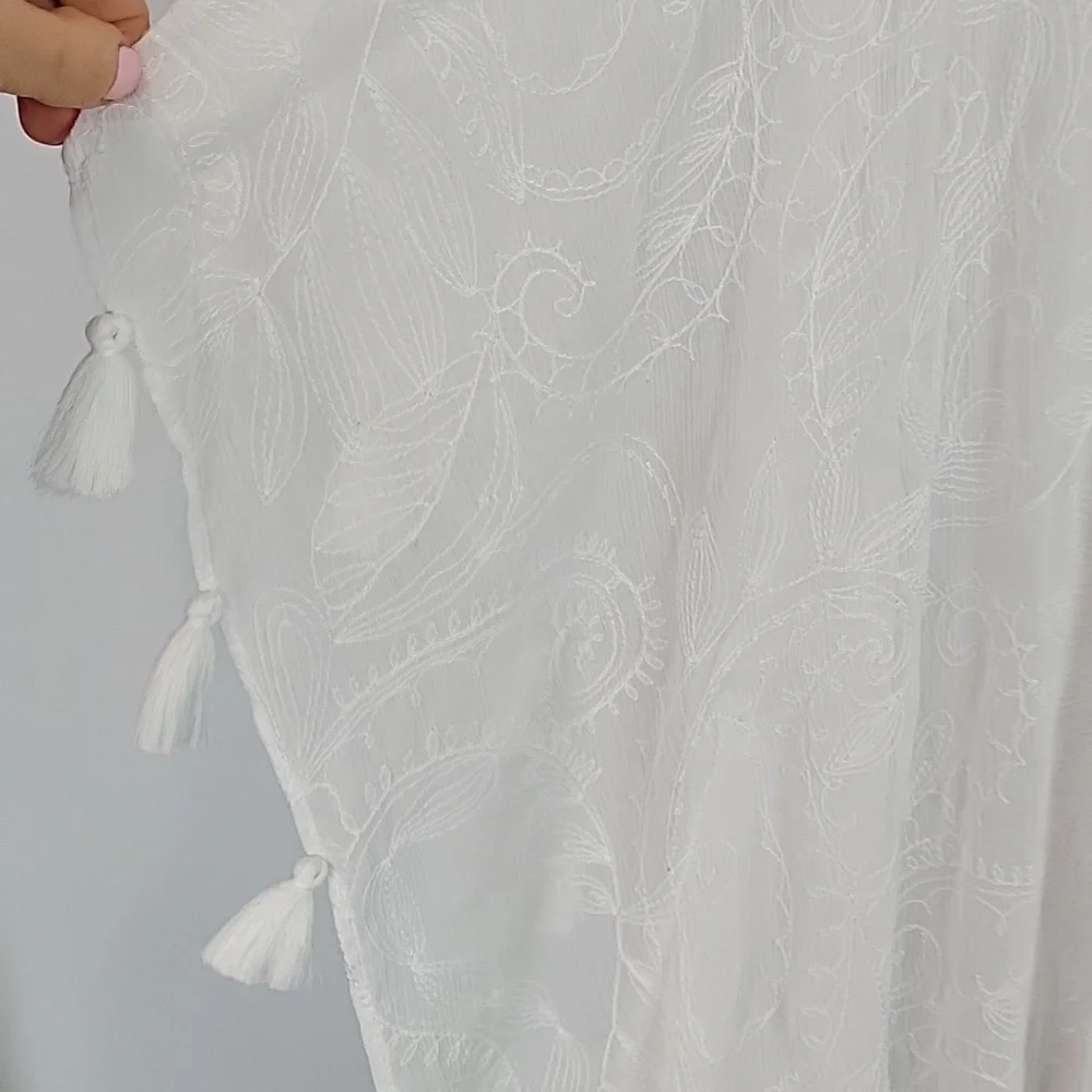 Lilly Pulitzer Scheena Midi swimsuit cover up resort white L/XL